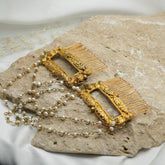 Bridal Hair Comb, Unique Helen Bridal Style Gold Bridal Hair Comb With Pearls, Gold Bridal Hair Comb, Boho Bridal Hair Comb