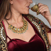 Handmade Necklace, Ottoman Necklace, Gold Plated Necklace, Turkish jewelry, Authentic Necklace, Gift for Mother and Girlfriend