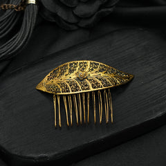 Handmade Leafed Filigree Hair Comb