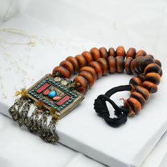 Stunning Pendant Boho Tribal Catherine Beaded Thread Necklace