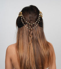Bridal Hair Comb, Unique Helen Bridal Style Gold Bridal Hair Comb With Pearls, Gold Bridal Hair Comb, Boho Bridal Hair Comb