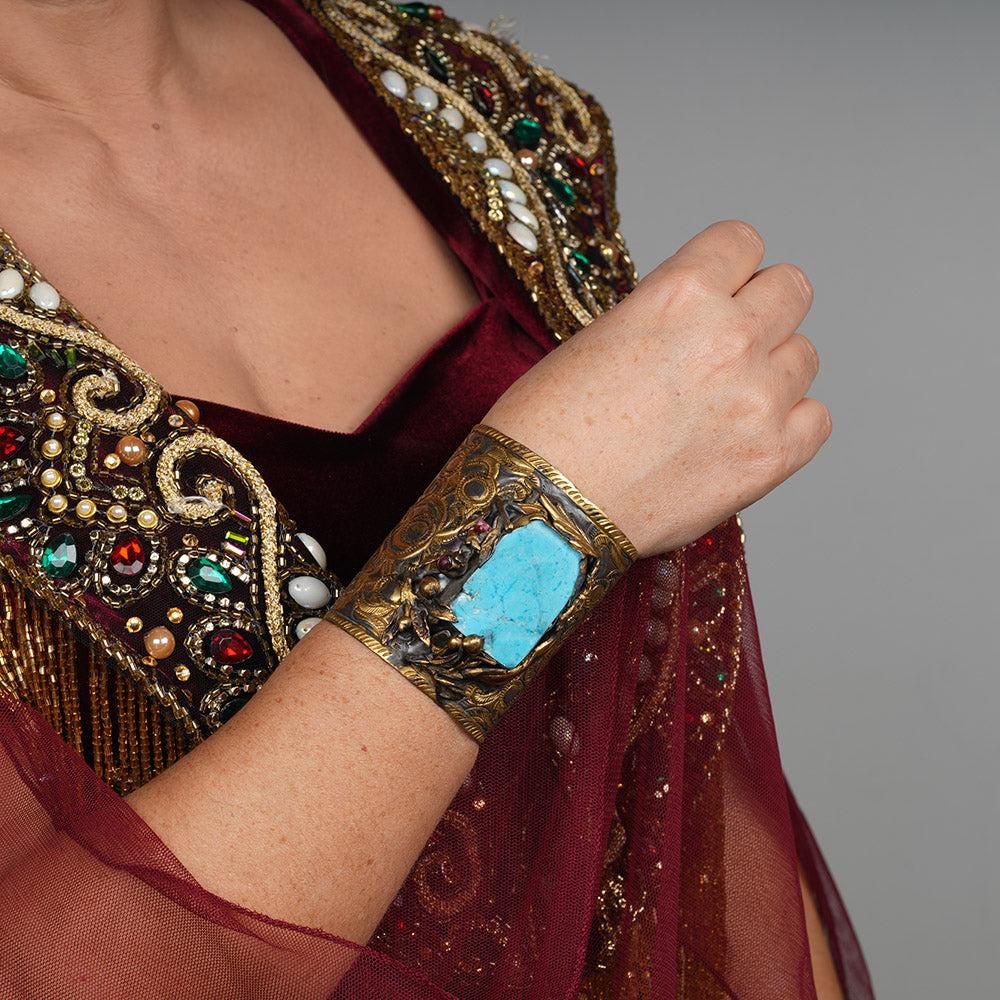 Hand Carved Cuff, Handmade Braclet Cuff, Oxidised Hammered Cuff Bracele With Turquoise Stone Bracelet, Turkish Jewelry Bracelet
