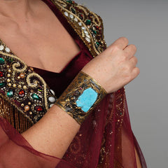 Hand Carved Cuff, Handmade Braclet Cuff, Oxidised Hammered Cuff Bracele With Turquoise Stone Bracelet, Turkish Jewelry Bracelet