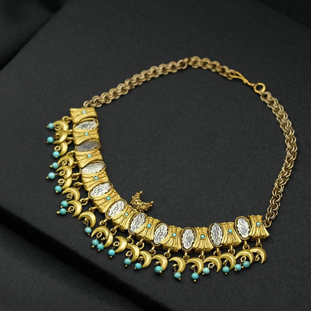 Handmade Necklace, Ottoman Necklace, Gold Plated Necklace, Turkish jewelry, Authentic Necklace, Gift for Mother and Girlfriend