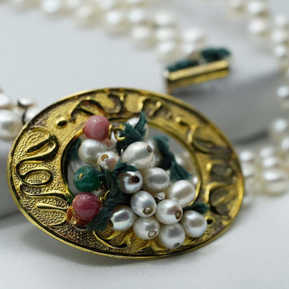 Boutique Jewellery Three Strand Choker Pearl Necklace, Handmade Necklace, Turkish jewelry