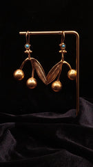 Gold Earrings, Gold Jewelry, Handmade Earrings, Hook Earrings, Ottoman Earings, Turkish Style Jewellery, Earings From Turkey